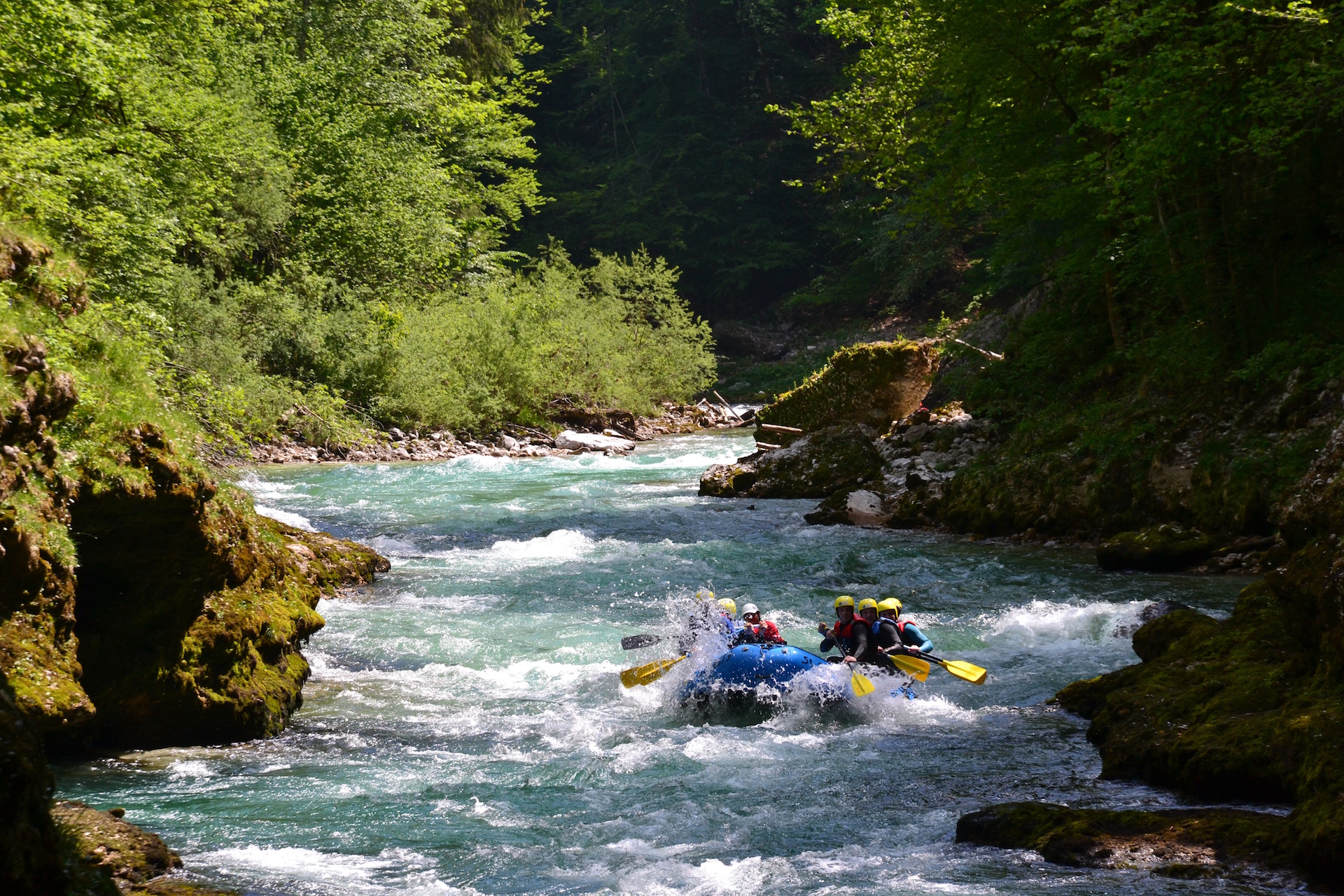 Wassersport auf der Salza